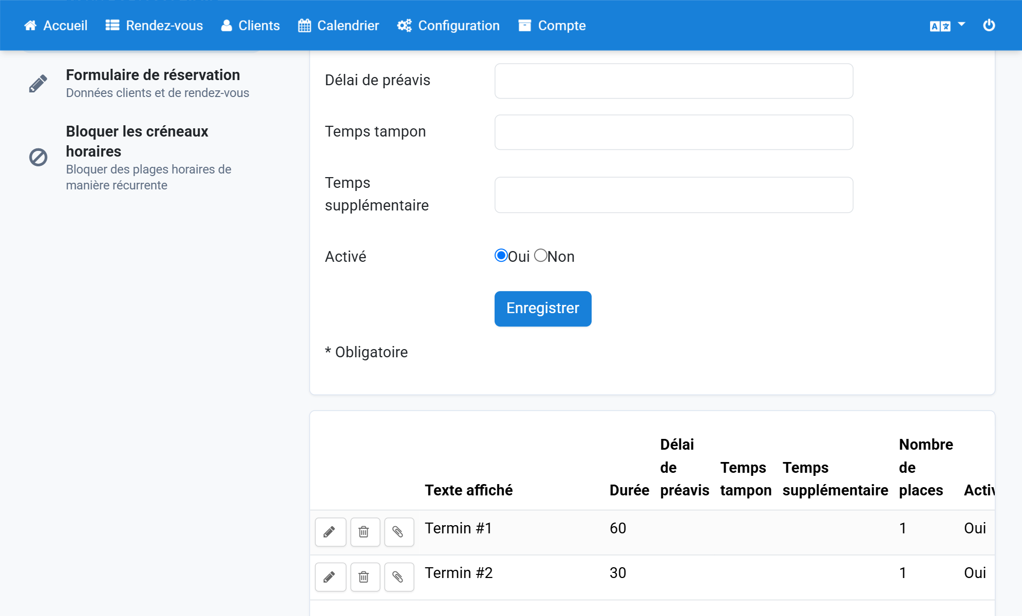 Cliquez sur Enregistrer