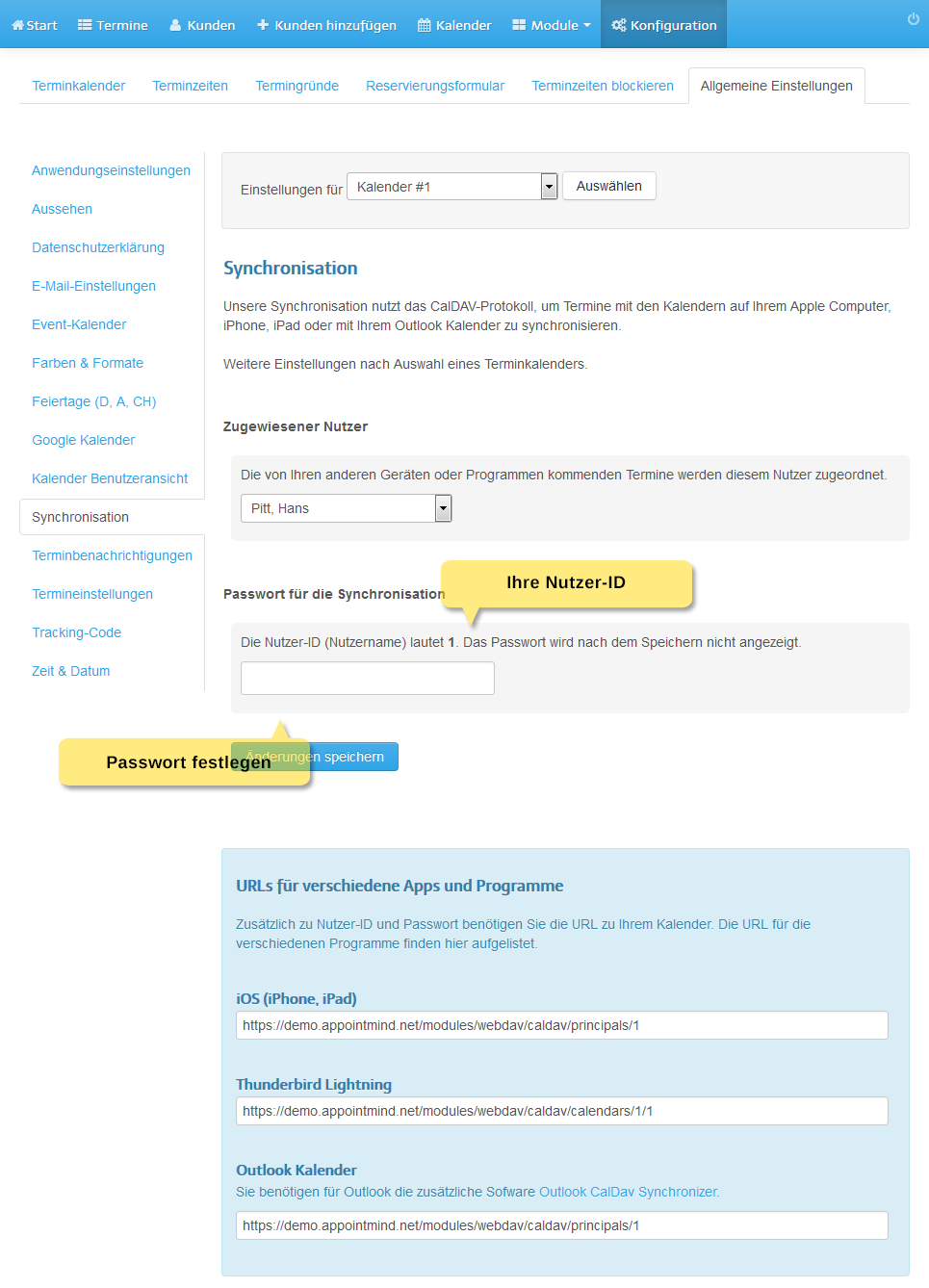 2. Définissez un mot de passe