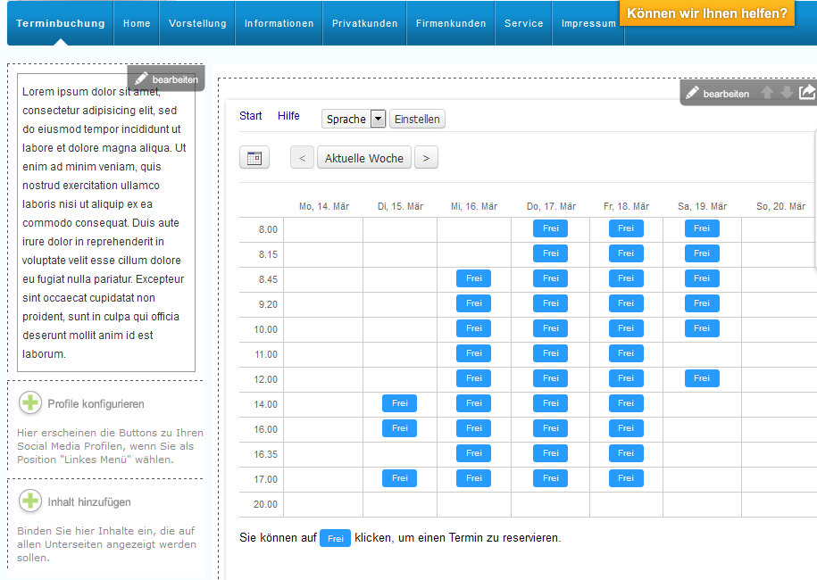 Le calendrier de rendez-vous est maintenant intégré