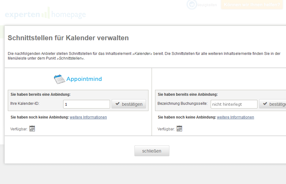 Cliquez sur &nbsp;bestätigen