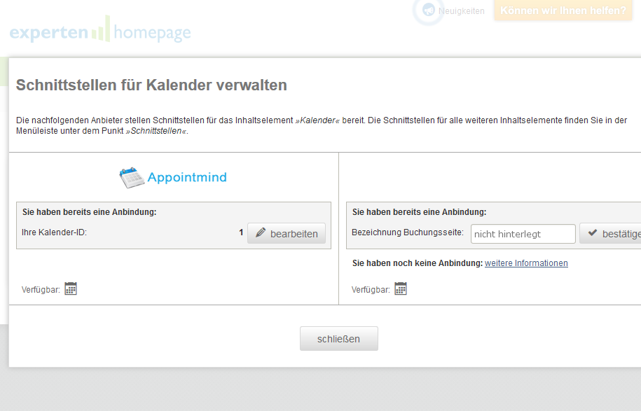 Cliquez sur Schließen