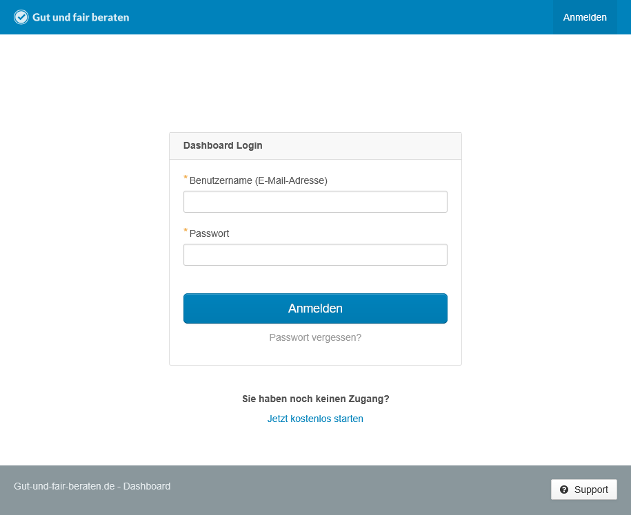 Connectez-vous à Gut und fair beraten