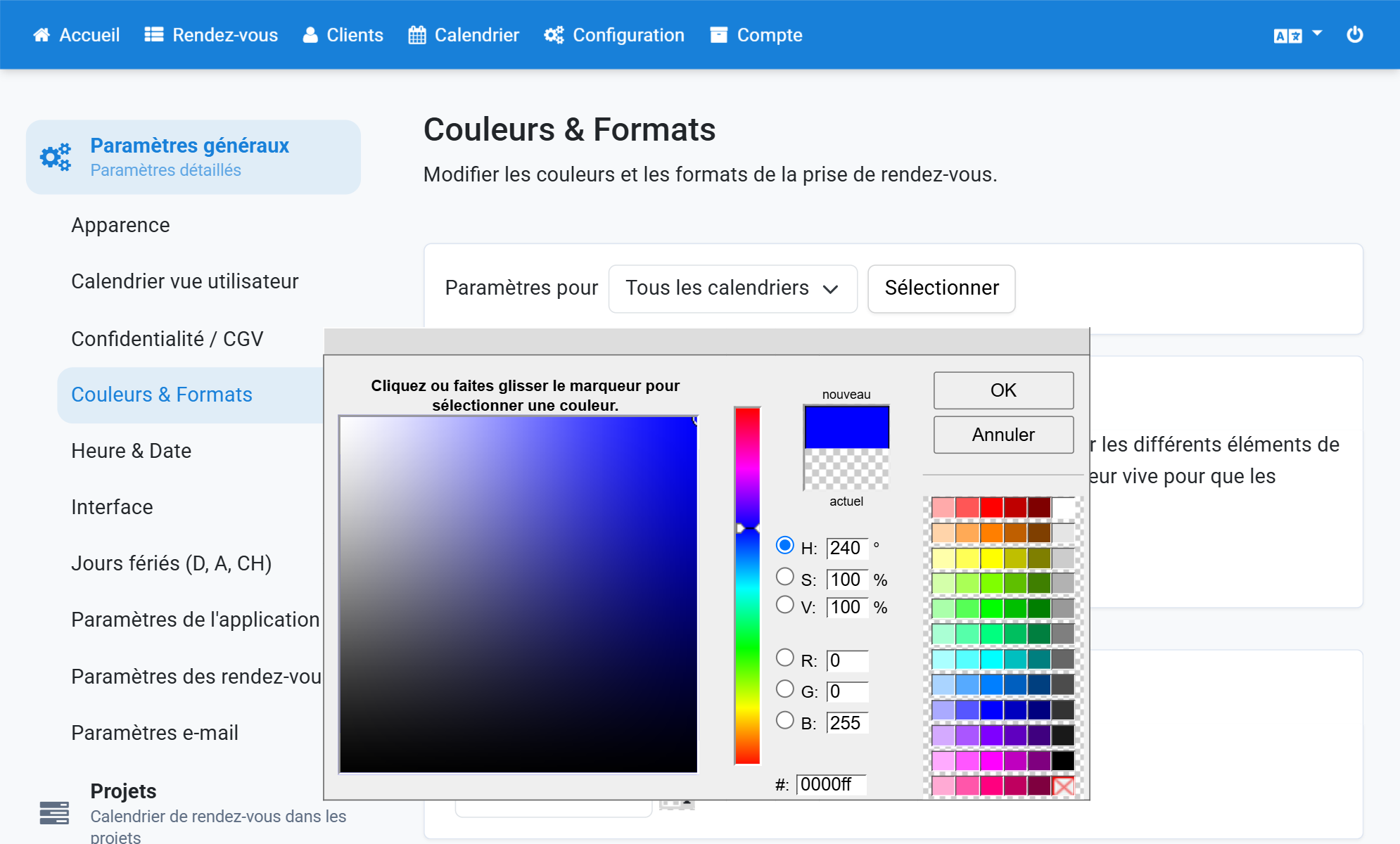 Vous pouvez aussi modifier la couleur