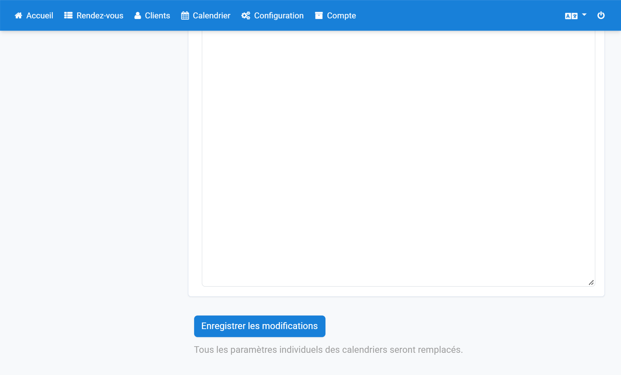 Cliquez enfin sur Enregistrer les modifications