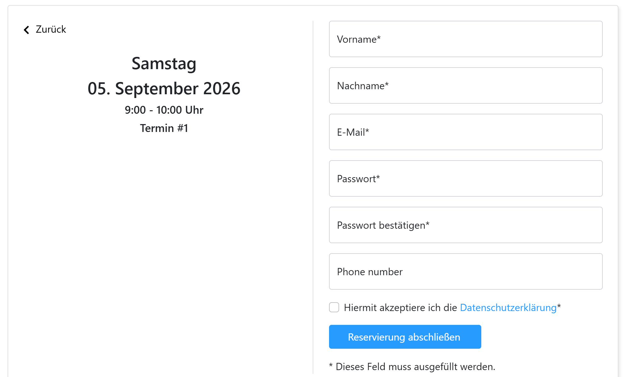 Dans cet exemple, nous modifions le libellé Numéro de téléphone dans la vue client
