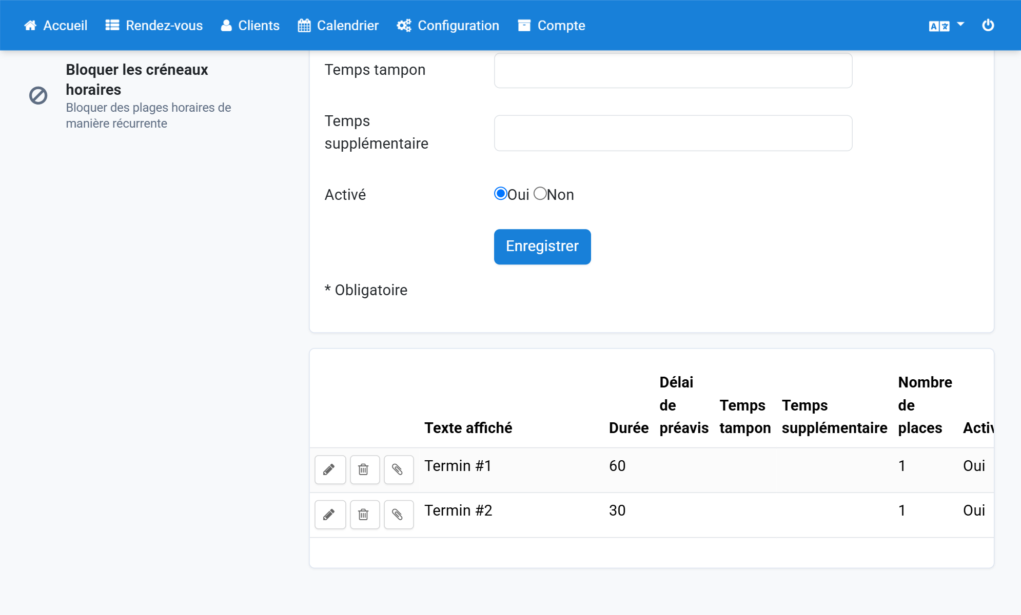 Cliquez sur Enregistrer