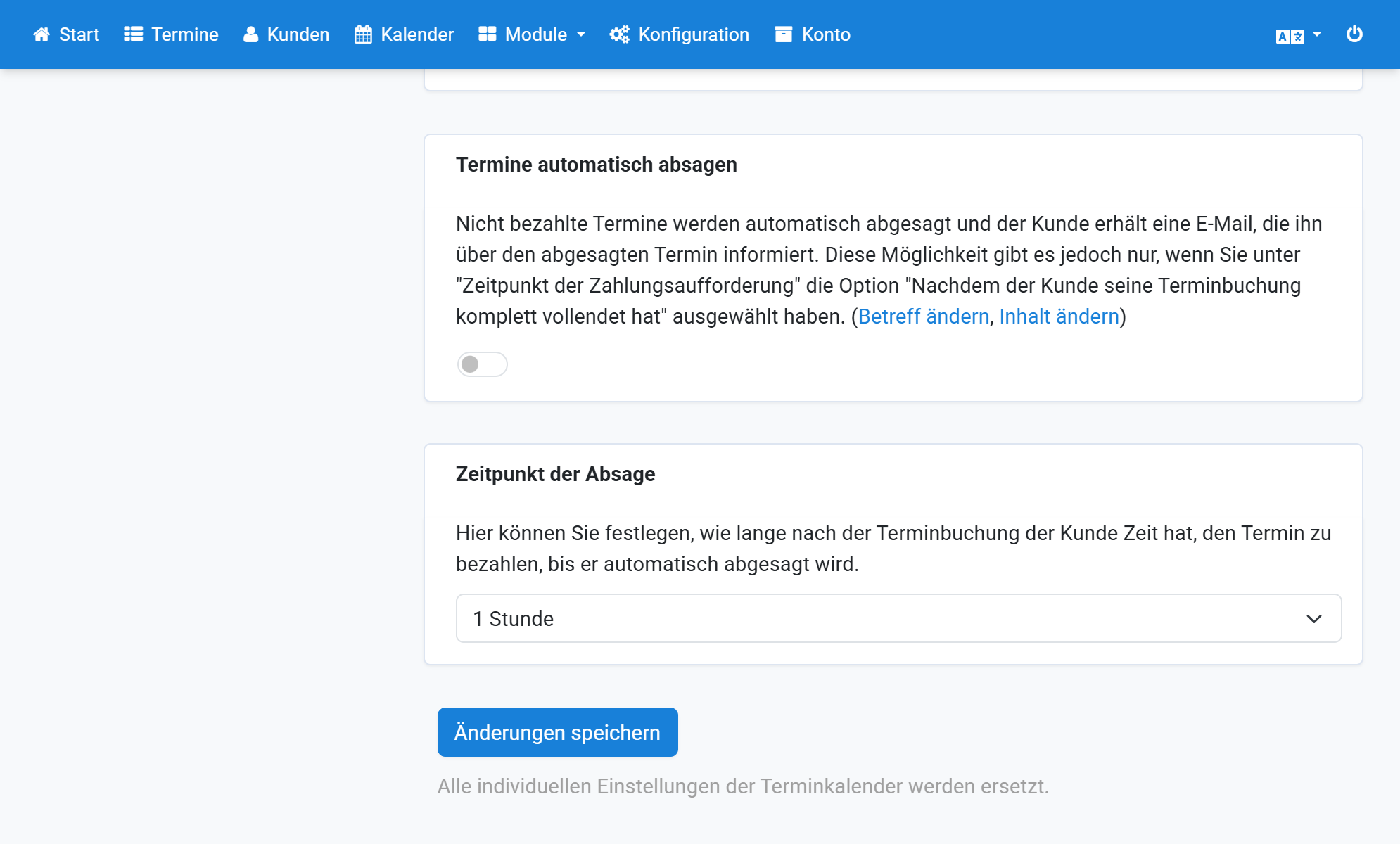 Enregistrez dans Appointmind