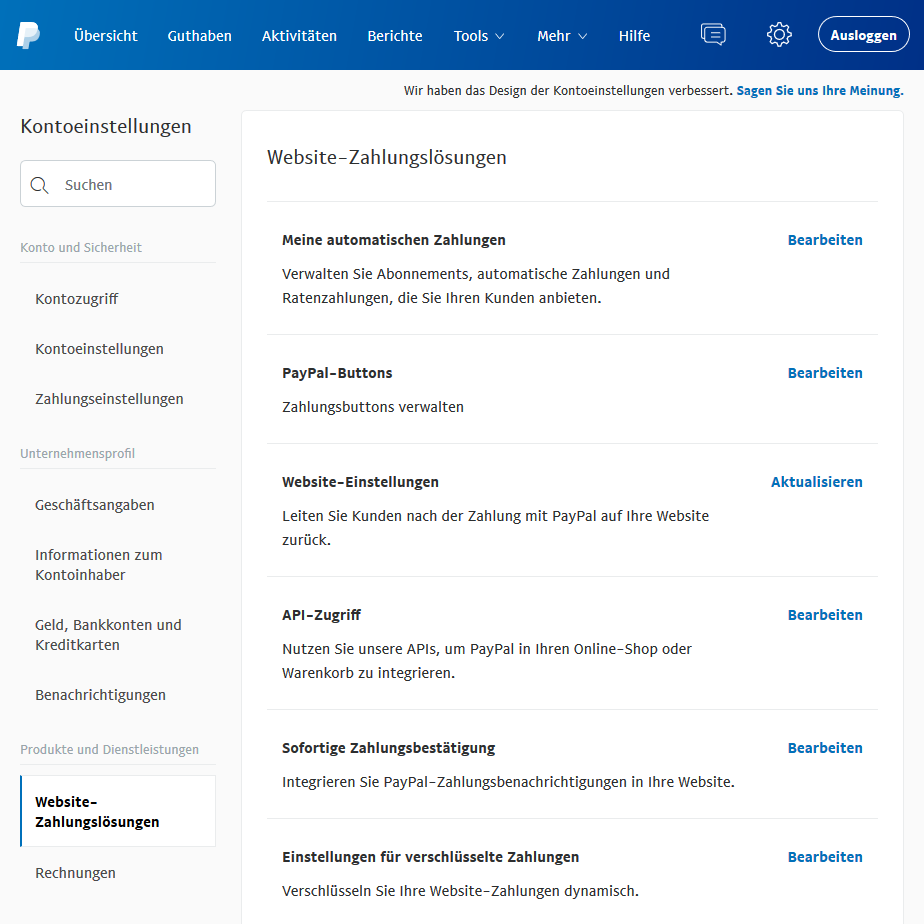 Modifiez la Notification instantanée de paiement