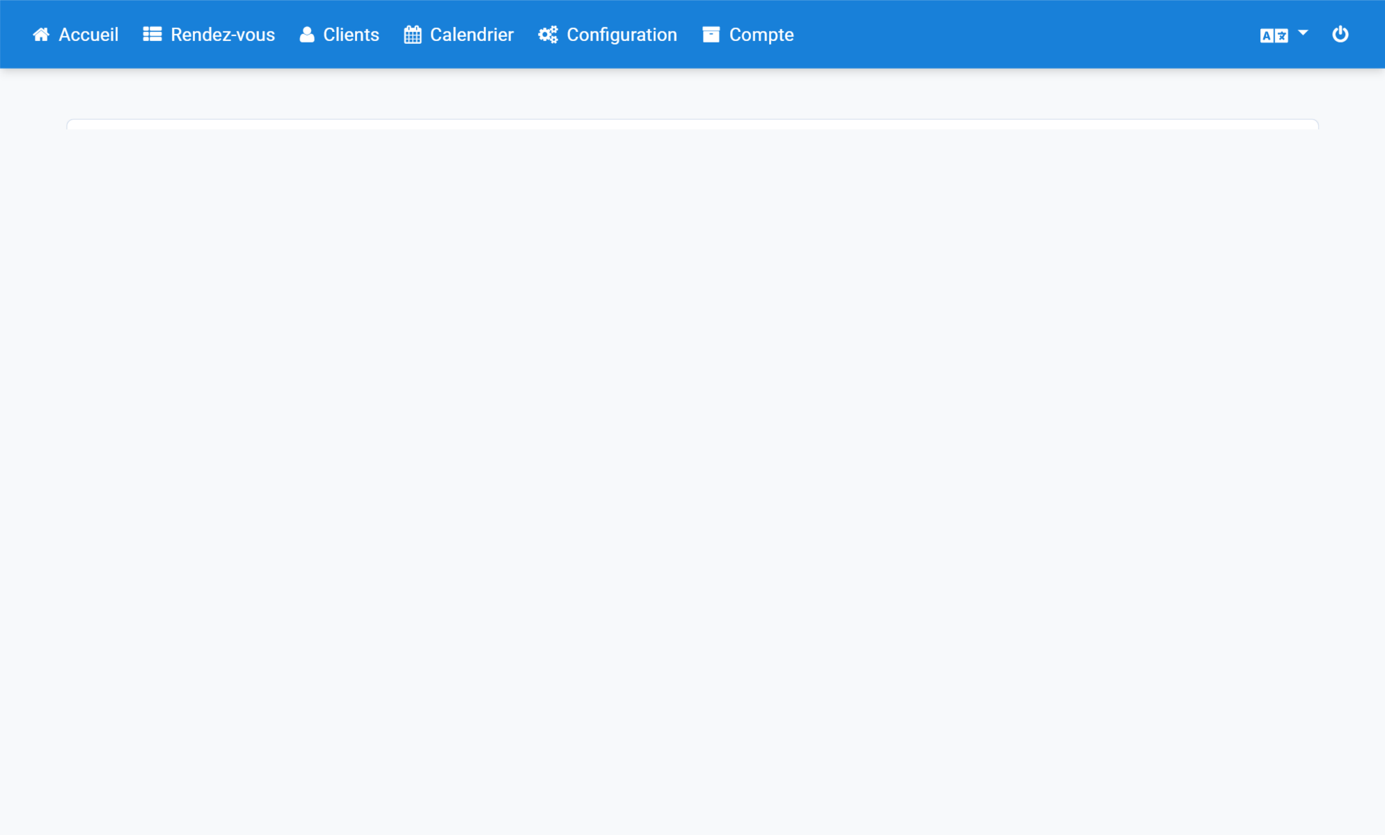 Cliquez dans la navigation sur Configuration