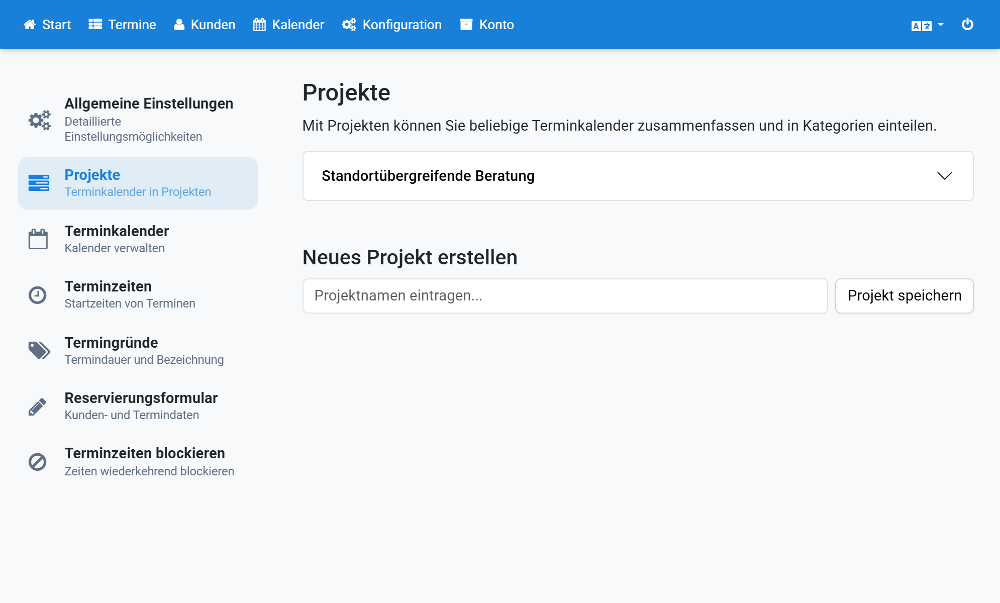 Cliquez sur le projet