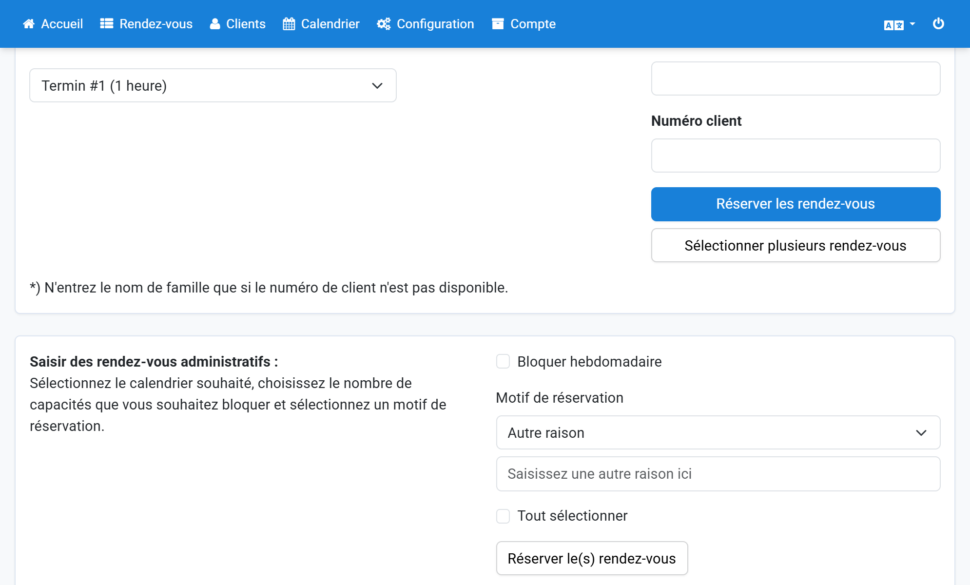 Sélectionnez Autre motif