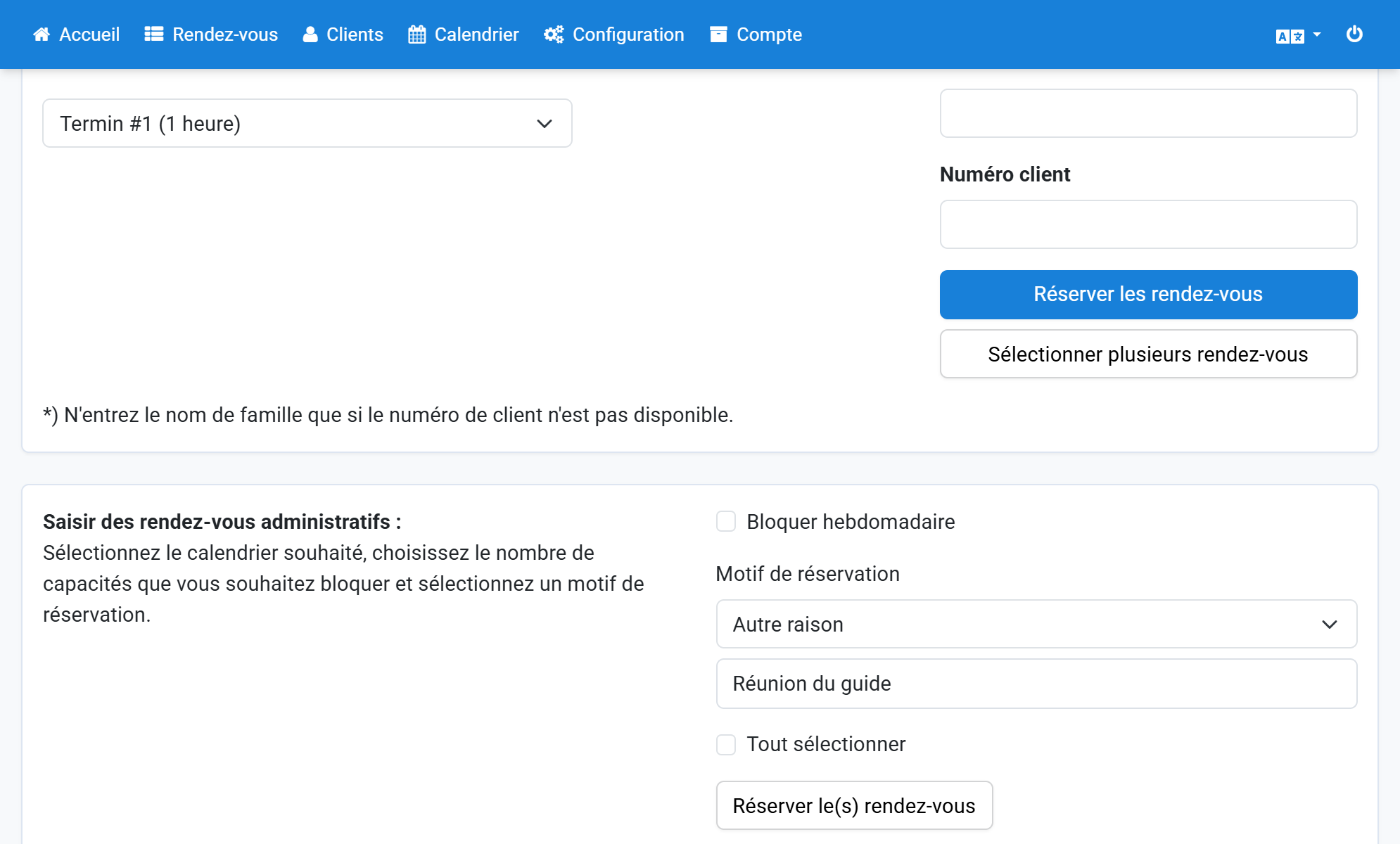Saisissez un motif, par exemple Réunion