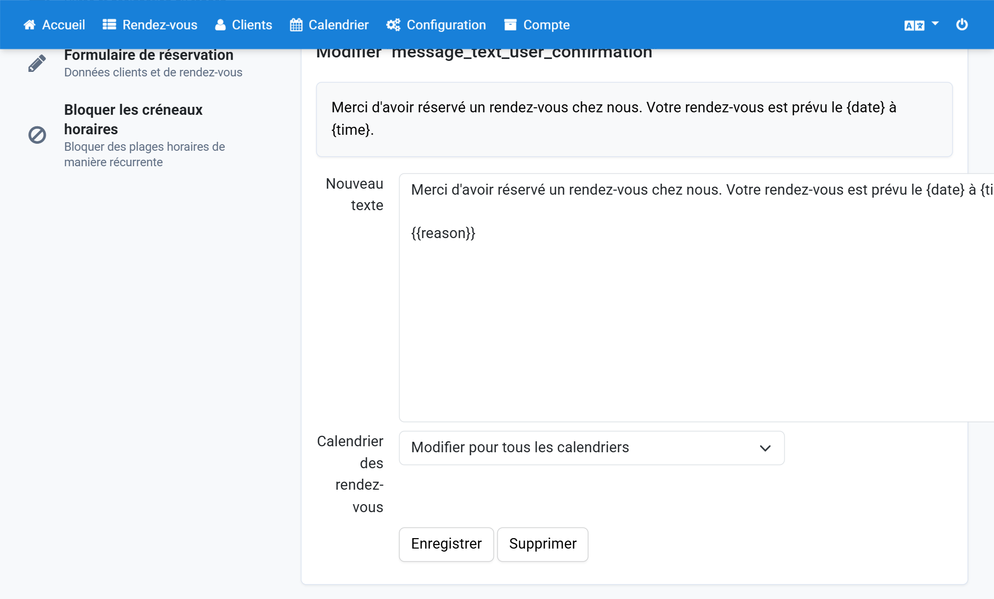 Répétez ces actions pour les autres motifs